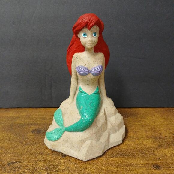 Disney Other - Disney Little Mermaid Ariel 1990  Mr. Sandman Statue Sand Sculpture Figurine